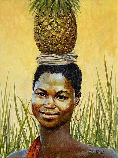 Pineapple Girl, 2004 (oil on canvas)  a Tilly  Willis