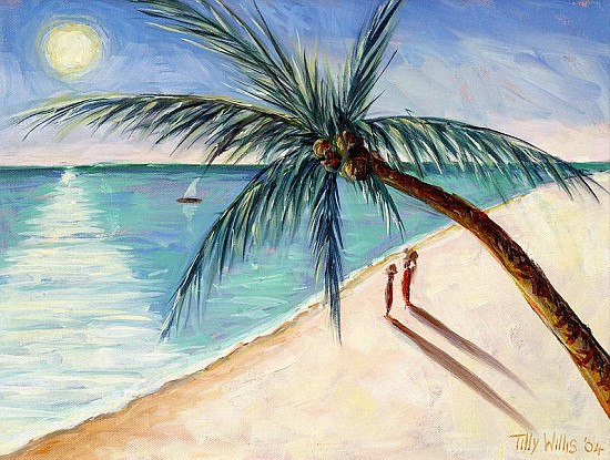 Rustling Palm, 2004 (oil on canvas)  a Tilly  Willis
