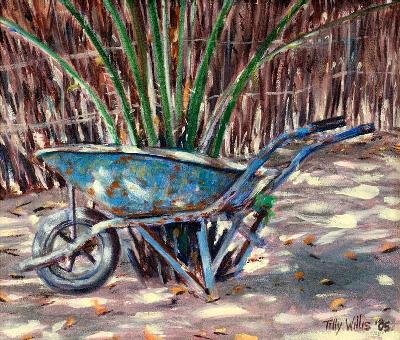 Wheelbarrow, 2005 (oil on canvas) 