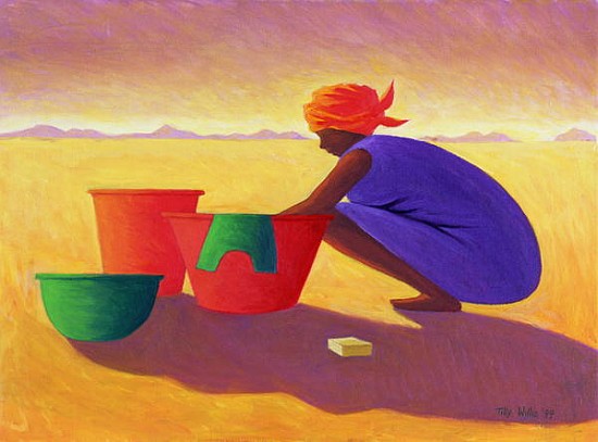 Washer Woman, 1999 (oil on canvas)  a Tilly  Willis