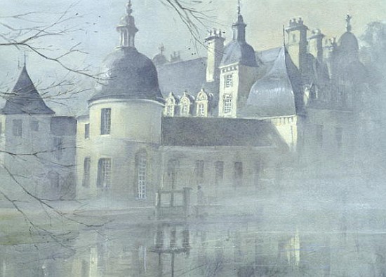 Chateau Tanlay, Tonnere, Burgundy (w/c on paper)  a Tim  Scott Bolton