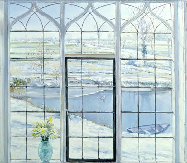 Winter Triptych, 1990 (oil on canvas)  a Timothy  Easton