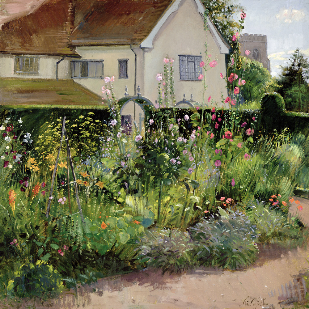 Corner of the Herb Garden (oil on canvas)  a Timothy  Easton
