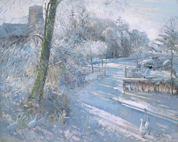 Hoar Frost Morning, 1996 (oil on canvas)  a Timothy  Easton