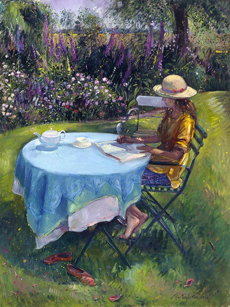 The MidMorning Essay, 1992 (oil on canvas)  a Timothy  Easton