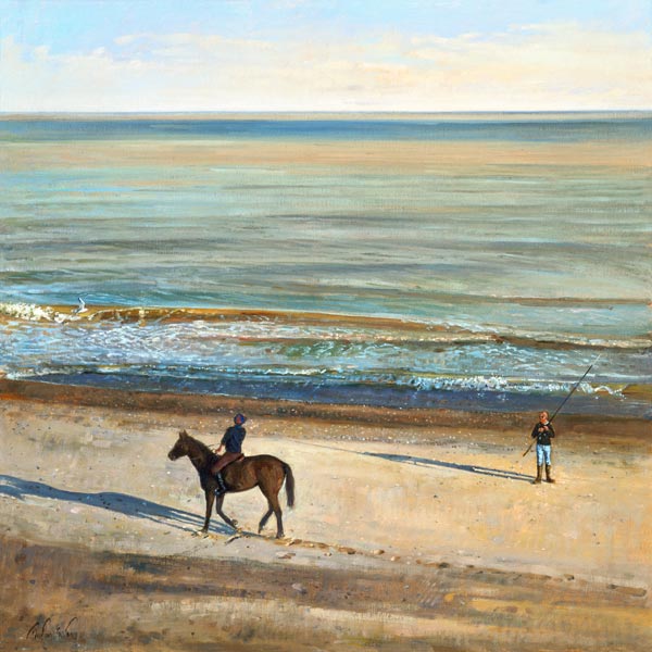 Beach Dialogue, Dunwich (oil on canvas)  a Timothy  Easton