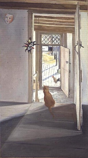 Cat and Masks  a Timothy  Easton