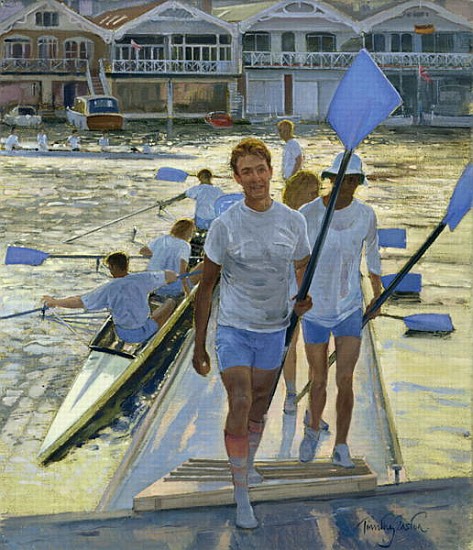 Evening Return, Henley, 1998 (oil on canvas)  a Timothy  Easton
