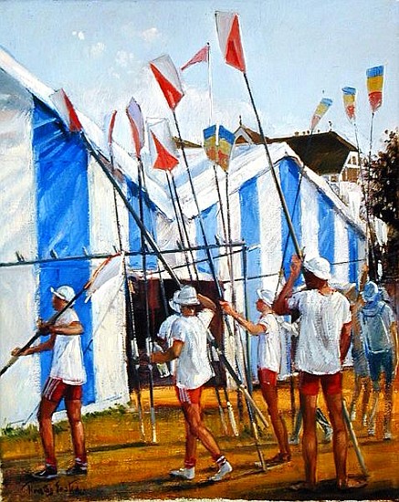 Returning the Blades (oil on canvas)  a Timothy  Easton