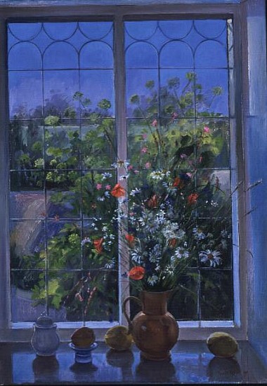 Summer Flowers at Dusk, 1990  a Timothy  Easton