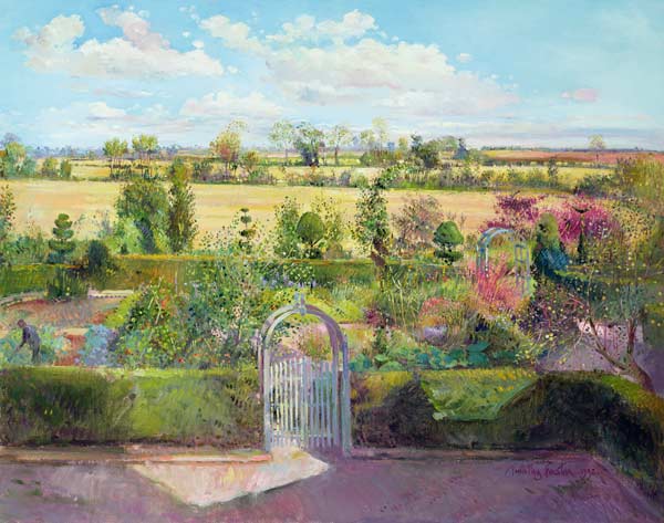 The Herb Garden After the Harvest  a Timothy  Easton