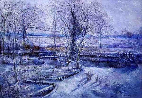 The Crossing Point, 1992-93 (oil on canvas)  a Timothy  Easton