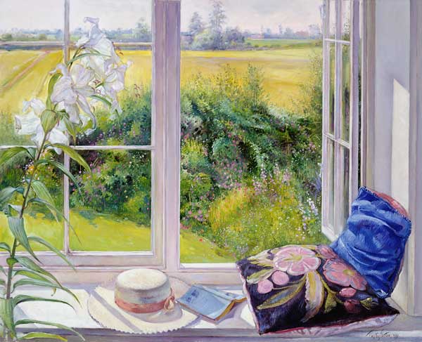 Window Seat and Lily, 1991  a Timothy  Easton