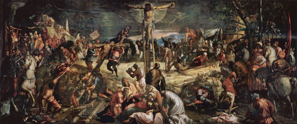 The Crucifixion of Christ a Tintoretto (alias Jacopo Robusti)