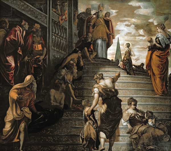 The Presentation of the Virgin a Tintoretto (alias Jacopo Robusti)