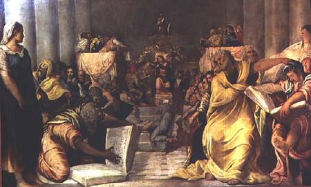 Christ Among the Doctors a Tintoretto (alias Jacopo Robusti)