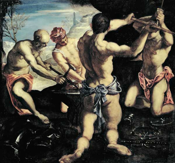 Vulcan's Forge a Tintoretto (alias Jacopo Robusti)