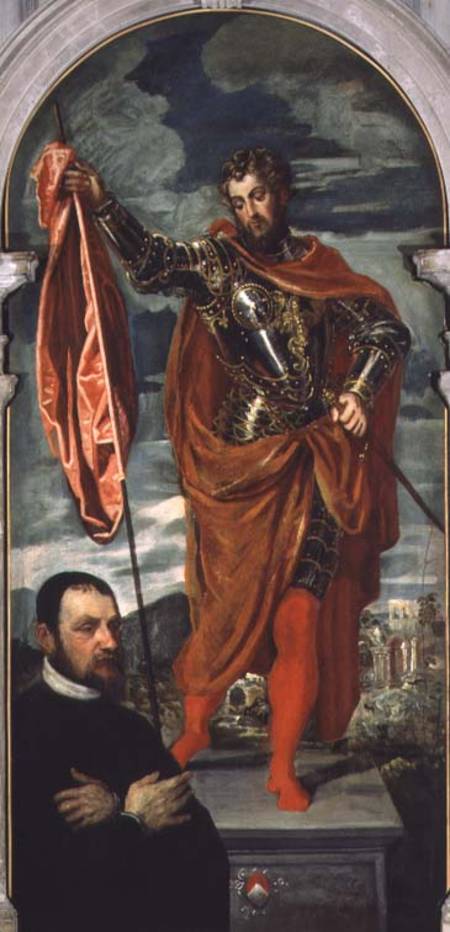 St. Demetrius and a Donor from the Ghisi Family a Tintoretto (alias Jacopo Robusti)