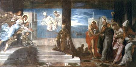 Doge Alvise Mocenigo (d.1577) presented to the Redeemer a Tintoretto (alias Jacopo Robusti)