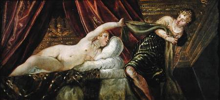 Joseph and the Wife of Potiphar a Tintoretto (alias Jacopo Robusti)