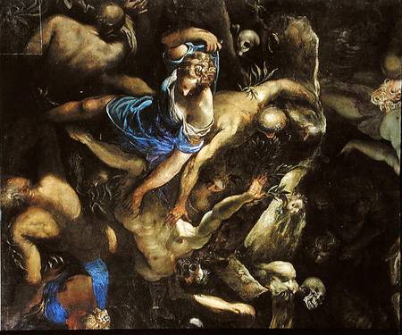 The Last Judgement, the Resurrection of the dead a Tintoretto (alias Jacopo Robusti)