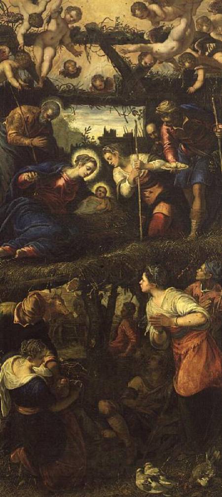 The Nativity and Adoration a Tintoretto (alias Jacopo Robusti)