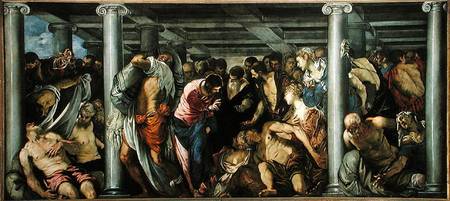The Probatic Pool a Tintoretto (alias Jacopo Robusti)