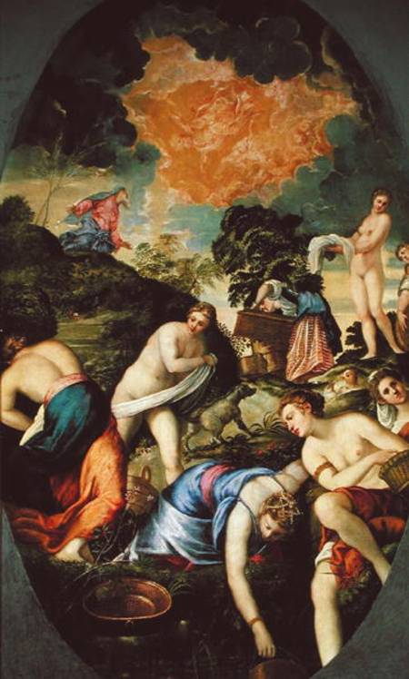 The Purification of the Midianite Virgins a Tintoretto (alias Jacopo Robusti)