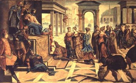 Solomon and the Queen of Sheba a Tintoretto (alias Jacopo Robusti)