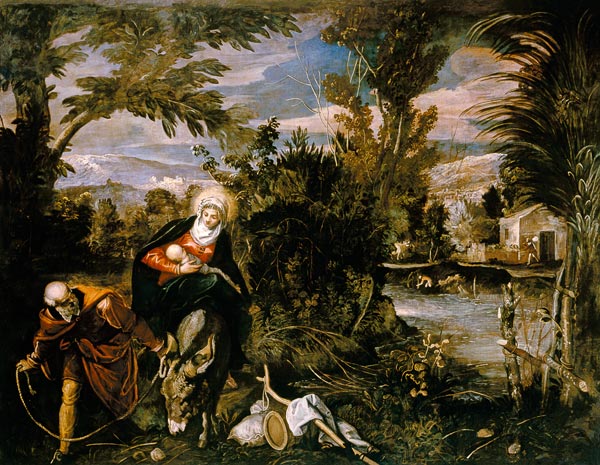 The Flight into Egypt a Tintoretto (alias Jacopo Robusti)