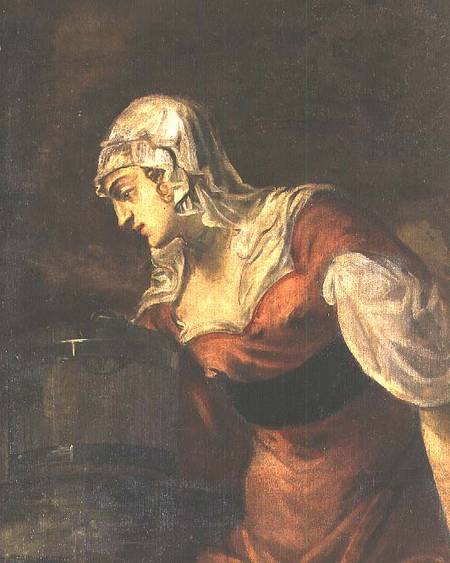 The Woman of Samaria at the Well a Tintoretto (alias Jacopo Robusti)