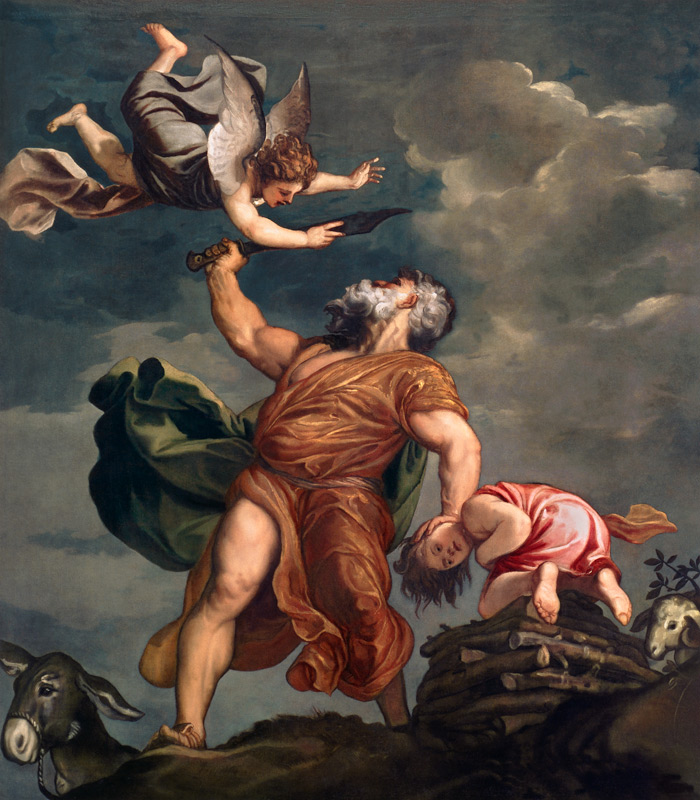 Abraham sacrifices Isaac / Titian a Tiziano (alias Tiziano Vercellio)