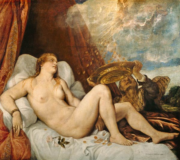 Danae a Tiziano (alias Tiziano Vercellio)