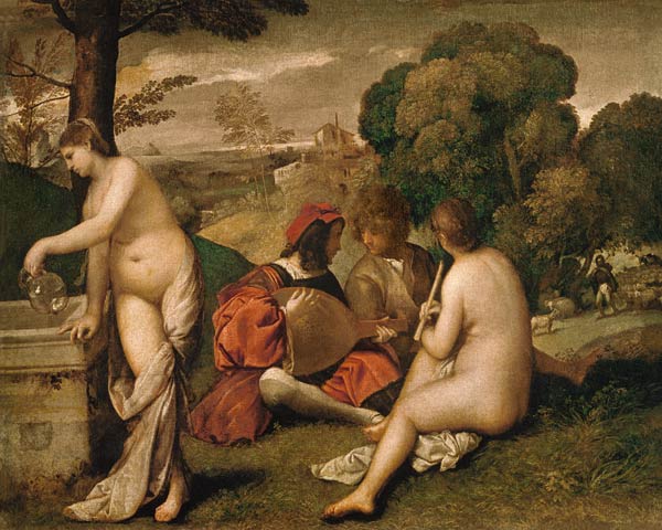 Pastoral Symphony (aka Concert) a Tiziano (alias Tiziano Vercellio)