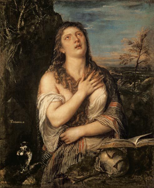 Mary Magdalene a Tiziano (alias Tiziano Vercellio)