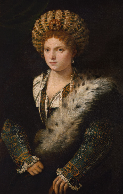 Isabella this ' Estonian, marks countess of Mantua a Tiziano (alias Tiziano Vercellio)