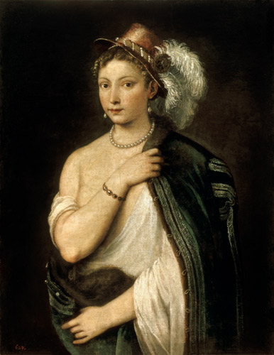 Female Portrait a Tiziano (alias Tiziano Vercellio)