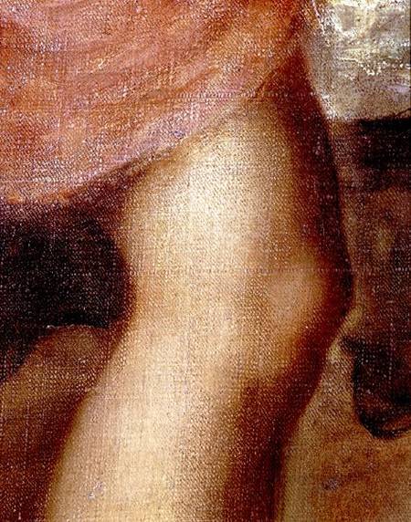 The Death of Actaeon, detail of Diana's knee a Tiziano (alias Tiziano Vercellio)