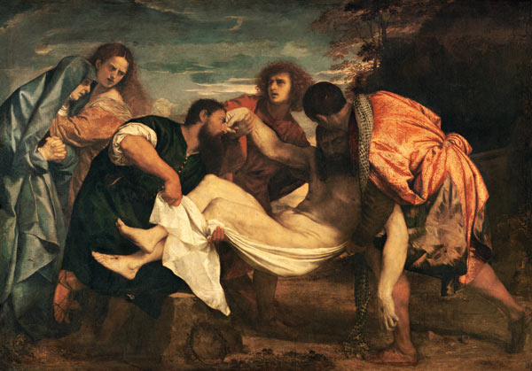 Burial Christi I a Tiziano (alias Tiziano Vercellio)