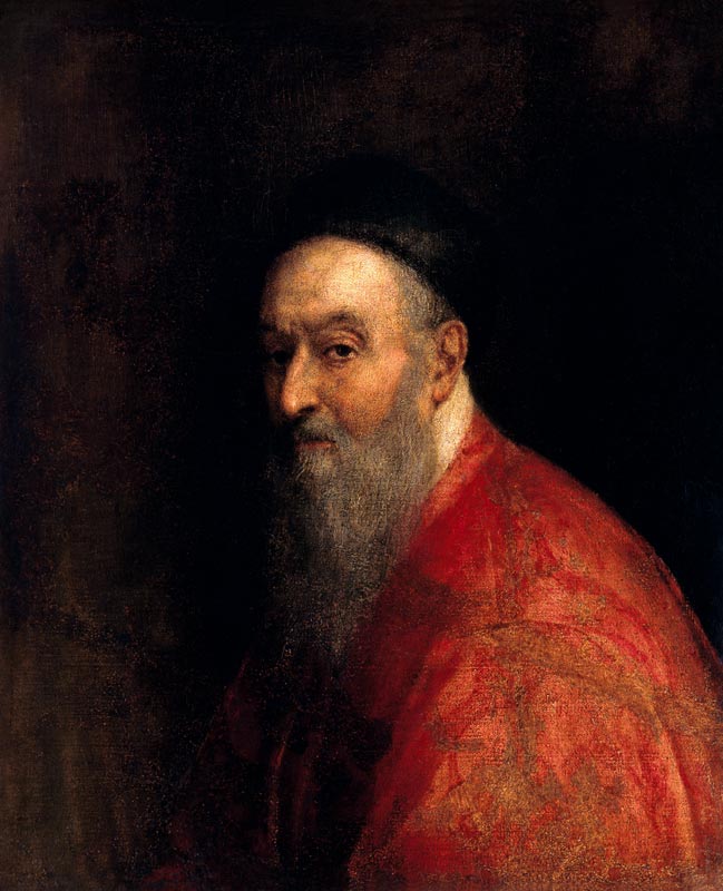 Portrait of a Venetian Senator a Tiziano (alias Tiziano Vercellio)