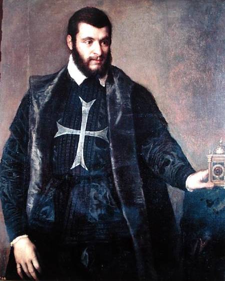 Portrait of a Knight of the Order of Malta a Tiziano (alias Tiziano Vercellio)