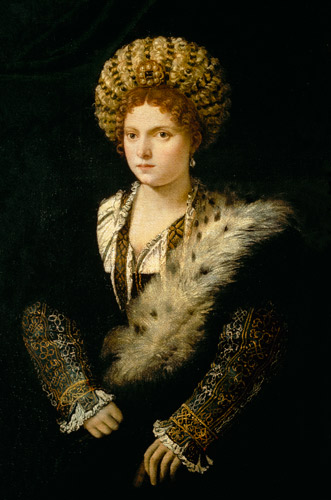 Isabella d Este, Markgräfin von Mantua a Tiziano (alias Tiziano Vercellio)