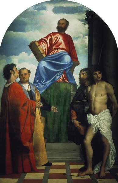 Titian / St.Mark on the Throne ... a Tiziano (alias Tiziano Vercellio)