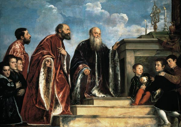 Titian / The Vendramin Family / c. 1547 a Tiziano (alias Tiziano Vercellio)