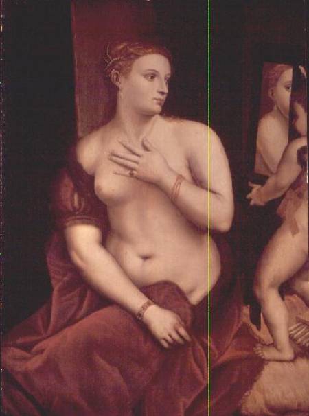 Venus in Front of the Mirror a Tiziano (alias Tiziano Vercellio)