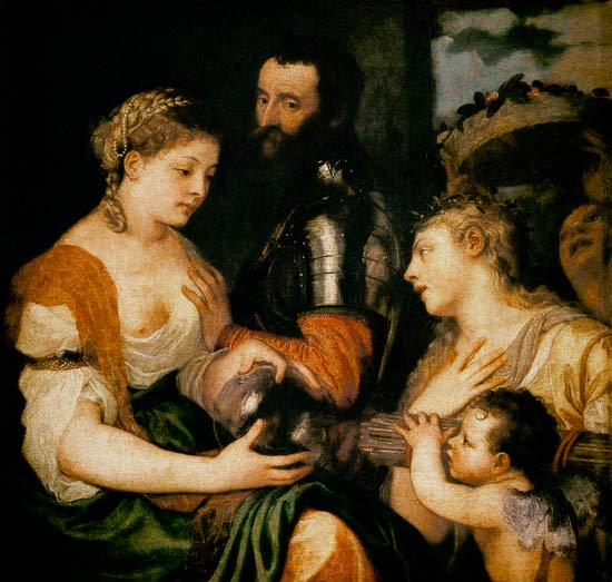Allegory of Married Life a Tiziano (alias Tiziano Vercellio)