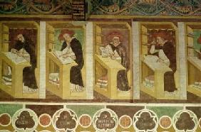 Four Dominican Monks at their Desks, from the cycle of 'Forty Illustrious Members of the Dominican O