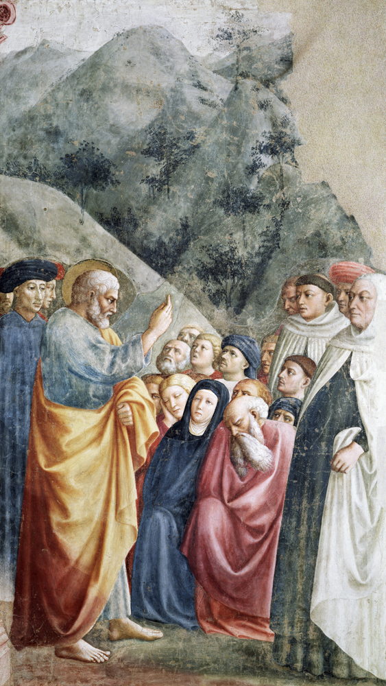 St. Peter Preaching in Jerusalem a Tommaso Masolino da Panicale
