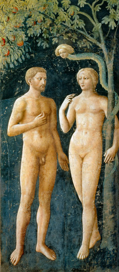 The Temptation of Adam and Eve a Tommaso Masolino da Panicale