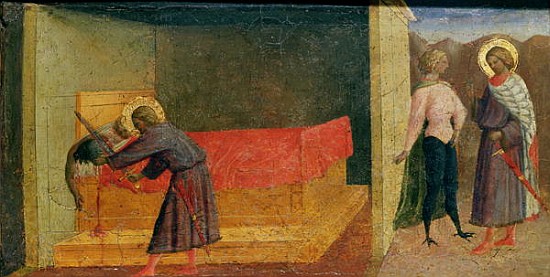 St. Julian the Hospitaller Killing his Mother and Father a Tommaso Masolino da Panicale